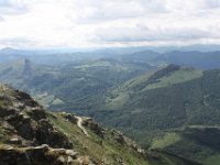 Le sentier de randonnée qui permet de relier le sommet de la Rhune